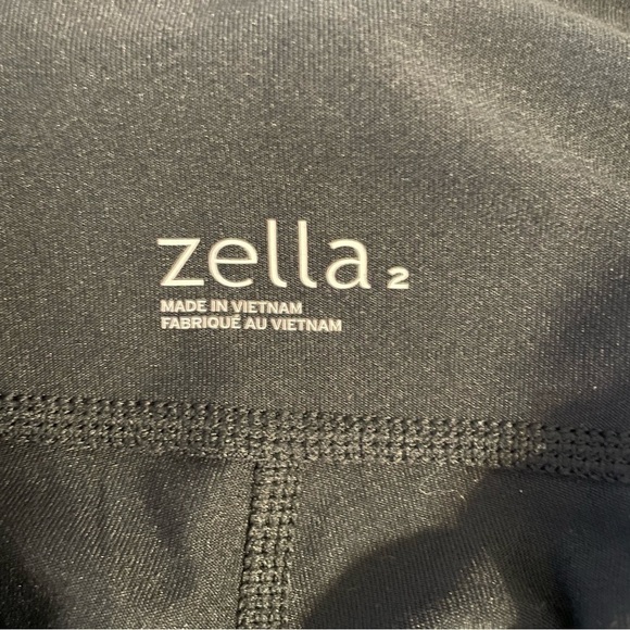 Zella Wide Leg Black Leggings Yoga Pants Size Small - Picture 4 of 5